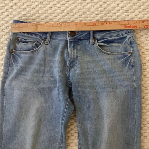 DL1961 Riley Boyfriend Women’s 25 Blue Straight Light Wash Riverside Stretch Low - Picture 6 of 9